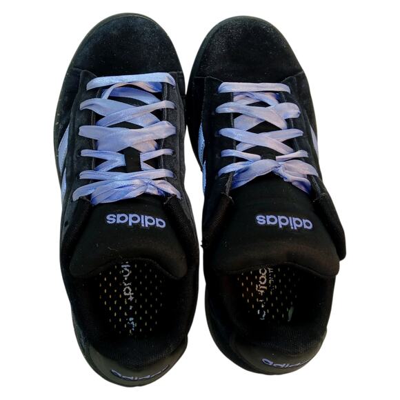 Adidas Grand Court Alpha Women's Black & Lavender Sneakers - Size: 7 1/2 - Picture 6 of 7